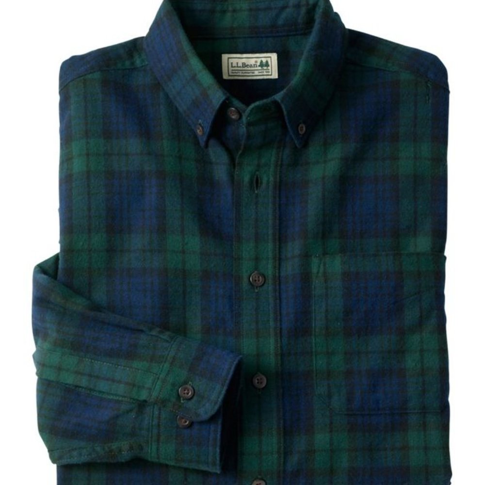LL Bean Men's Scotch Plaid Flannel Shirt – NWOT